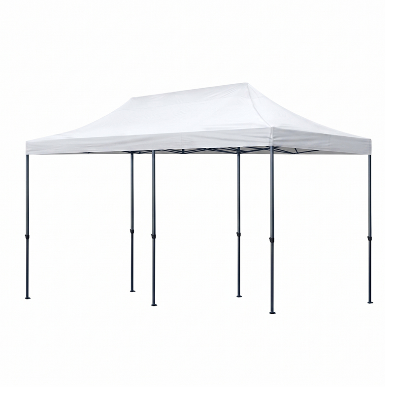 Κιόσκι - Gazebo Bari Megapap πτυσσόμενο μεταλλικός σκελετός - αδιάβροχο ύφασμα χρώμα λευκό 3x6x3,27m. - Image 4