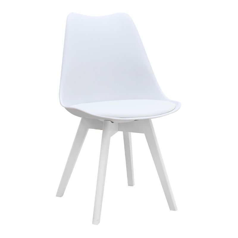 Σετ τραπεζαρία 5τμχ Allos - Viva Megapap χρώμα sapphire oak - λευκό 75x75x77εκ. - Image 2