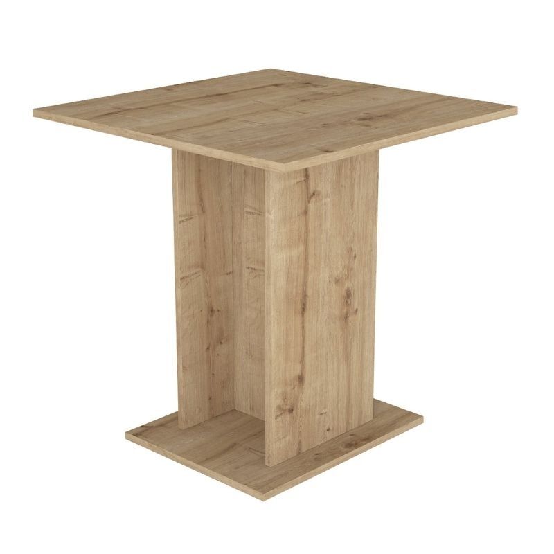 Σετ τραπεζαρία 5τμχ Allos - Viva Megapap χρώμα sapphire oak - λευκό 75x75x77εκ. - Image 4