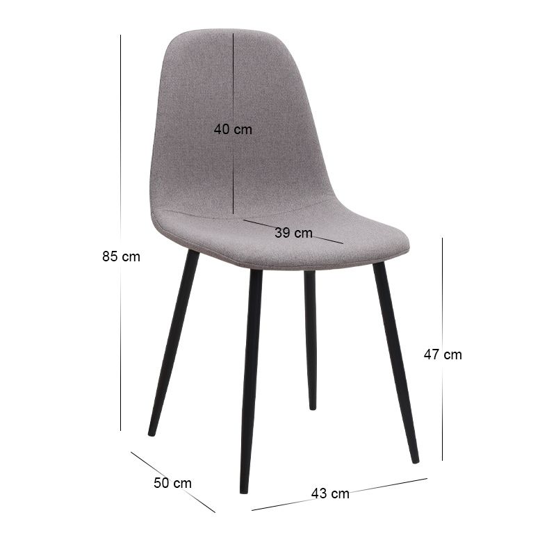 Σετ τραπεζαρία 5τμχ Darlen - Iris Megapap χρώμα sapphire oak - ανοιχτό μπεζ 125x72x74εκ. - Image 5