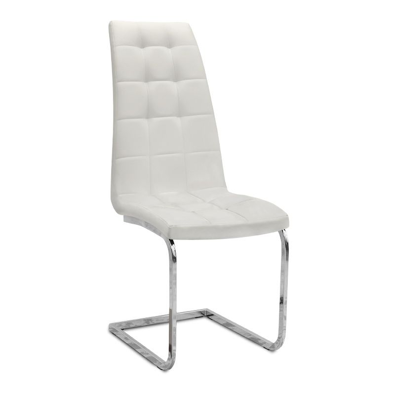 Σετ τραπεζαρία 5τμχ Darlen - Vela Megapap χρώμα λευκό 125x72x74εκ. - Image 2