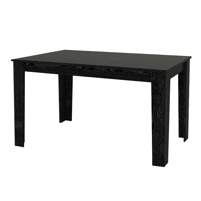 Σετ τραπεζαρία 5τμχ Darlen - Viva Megapap χρώμα sencron black - γκρι 125x72x74εκ. - Image 4