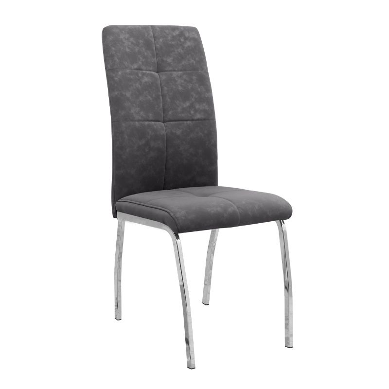 Σετ τραπεζαρία 5τμχ Darlen - Alma Megapap χρώμα sencron black - γκρι 125x72x74εκ. - Image 2