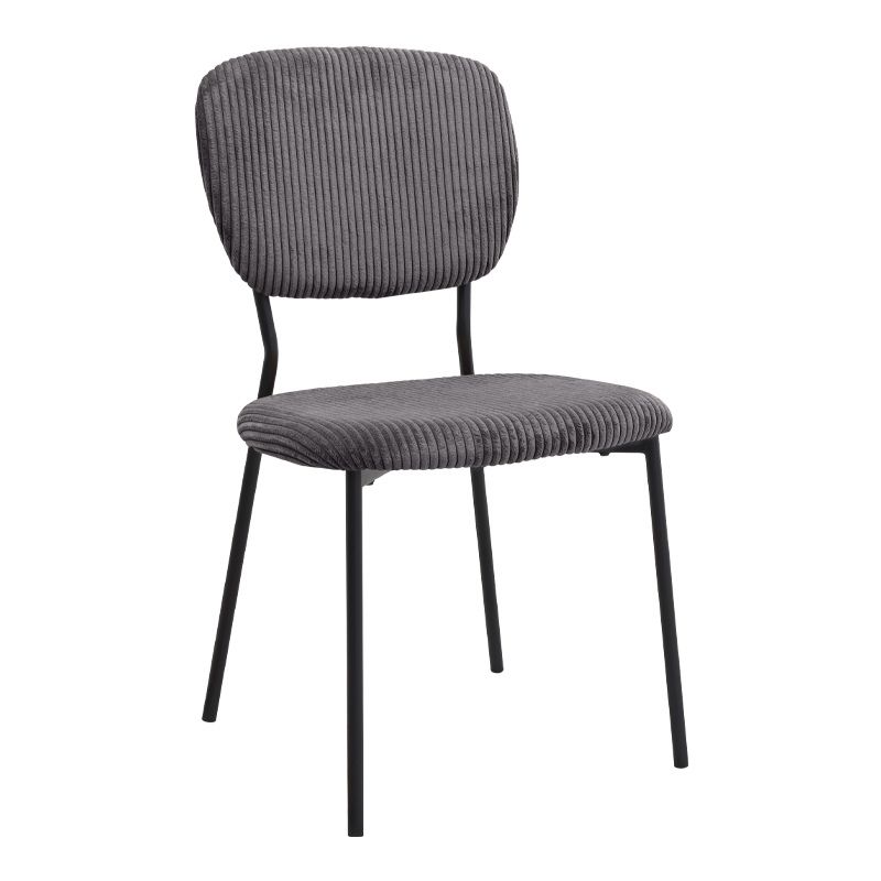 Σετ τραπεζαρία 5τμχ Darlen - Kevin Megapap χρώμα sencron black - γκρι 125x72x74εκ. - Image 2